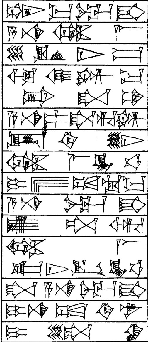 Law § 104 - Cuneiform - Law Code of Hammurabi