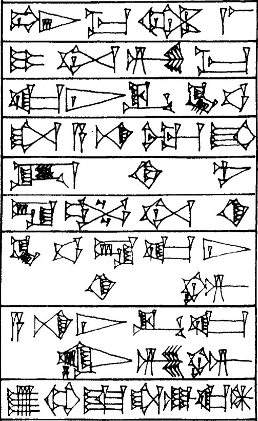 Law § 105 - Cuneiform - Law Code of Hammurabi