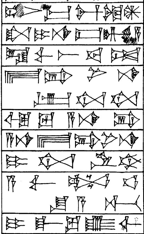 Law § 110 - Cuneiform - Law Code of Hammurabi