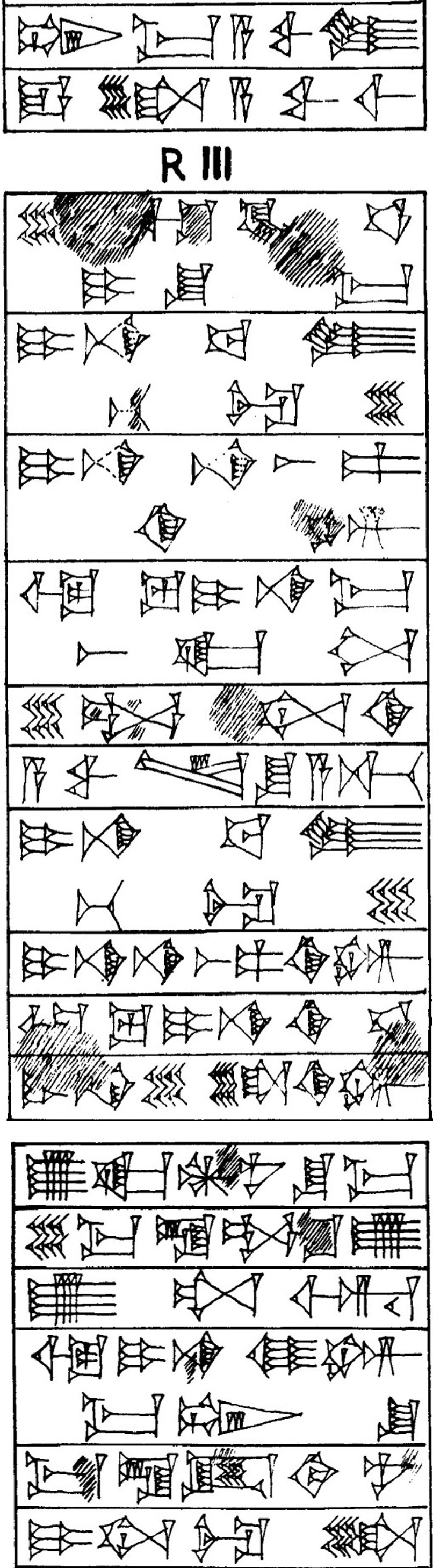 Law § 113 - Cuneiform - Law Code of Hammurabi