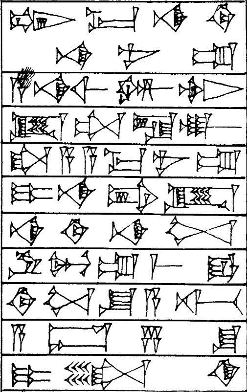 Law § 12 - Cuneiform - Law Code of Hammurabi