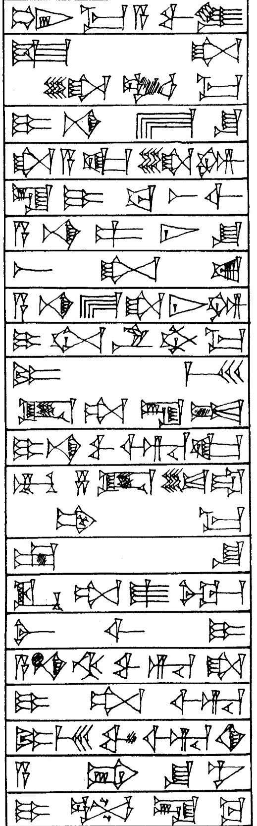 Law § 135 - Cuneiform - Law Code of Hammurabi