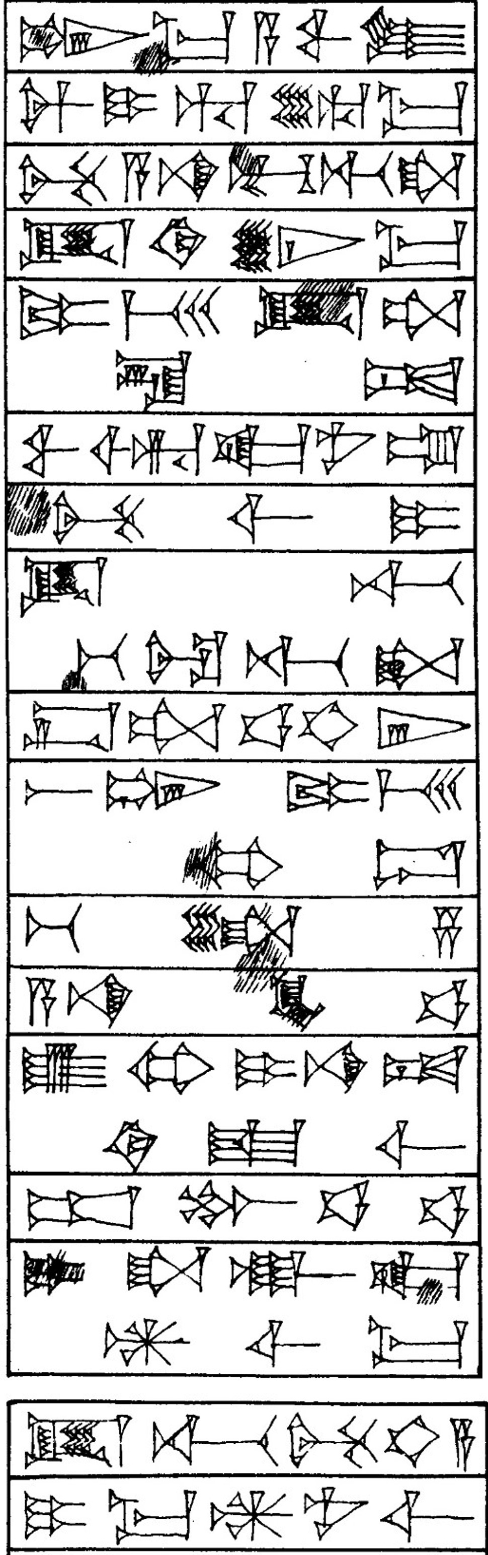 Law § 146 - Cuneiform - Law Code of Hammurabi