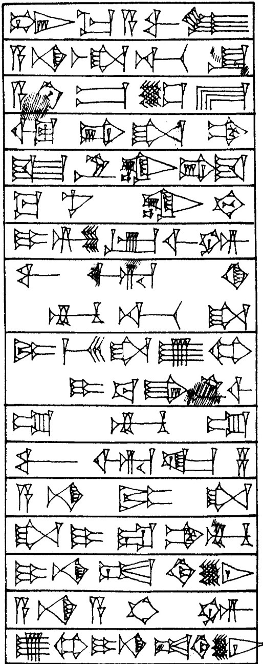Law § 150 - Cuneiform - Law Code of Hammurabi