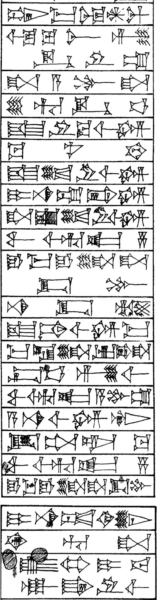 Law § 179 - Cuneiform - Law Code of Hammurabi