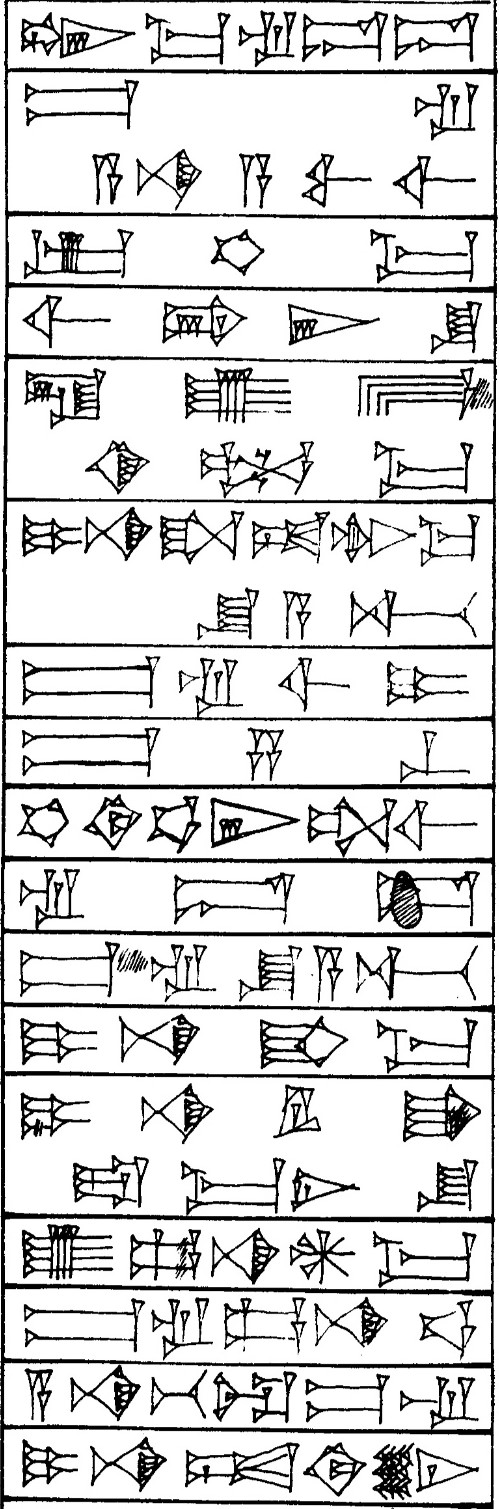 Law § 235 - Cuneiform - Law Code of Hammurabi