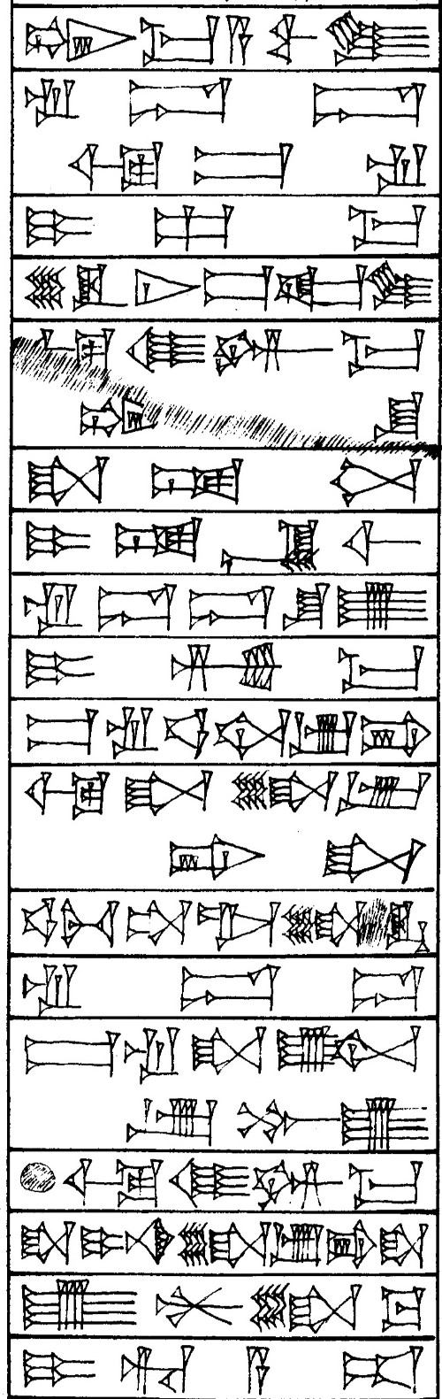 Law § 237 - Cuneiform - Law Code of Hammurabi