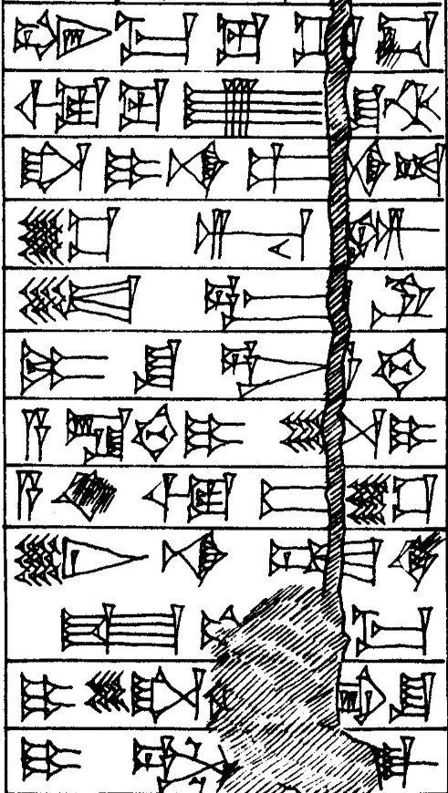 Law § 28 - Cuneiform - Law Code of Hammurabi