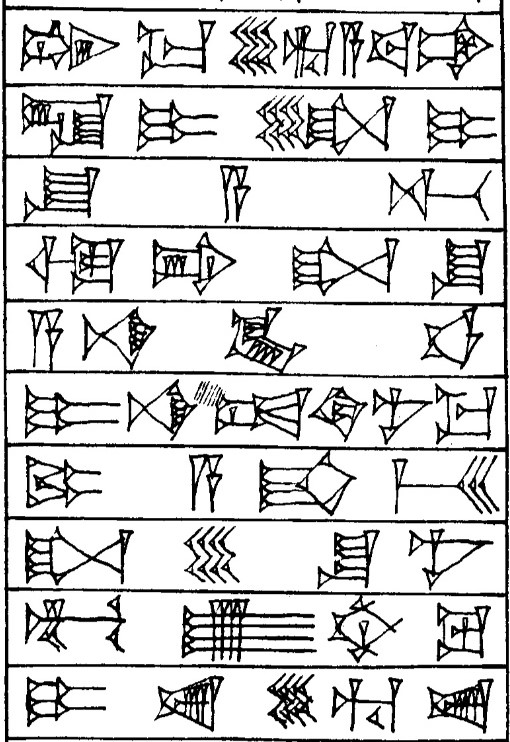 Law § 54 - Cuneiform - Law Code of Hammurabi