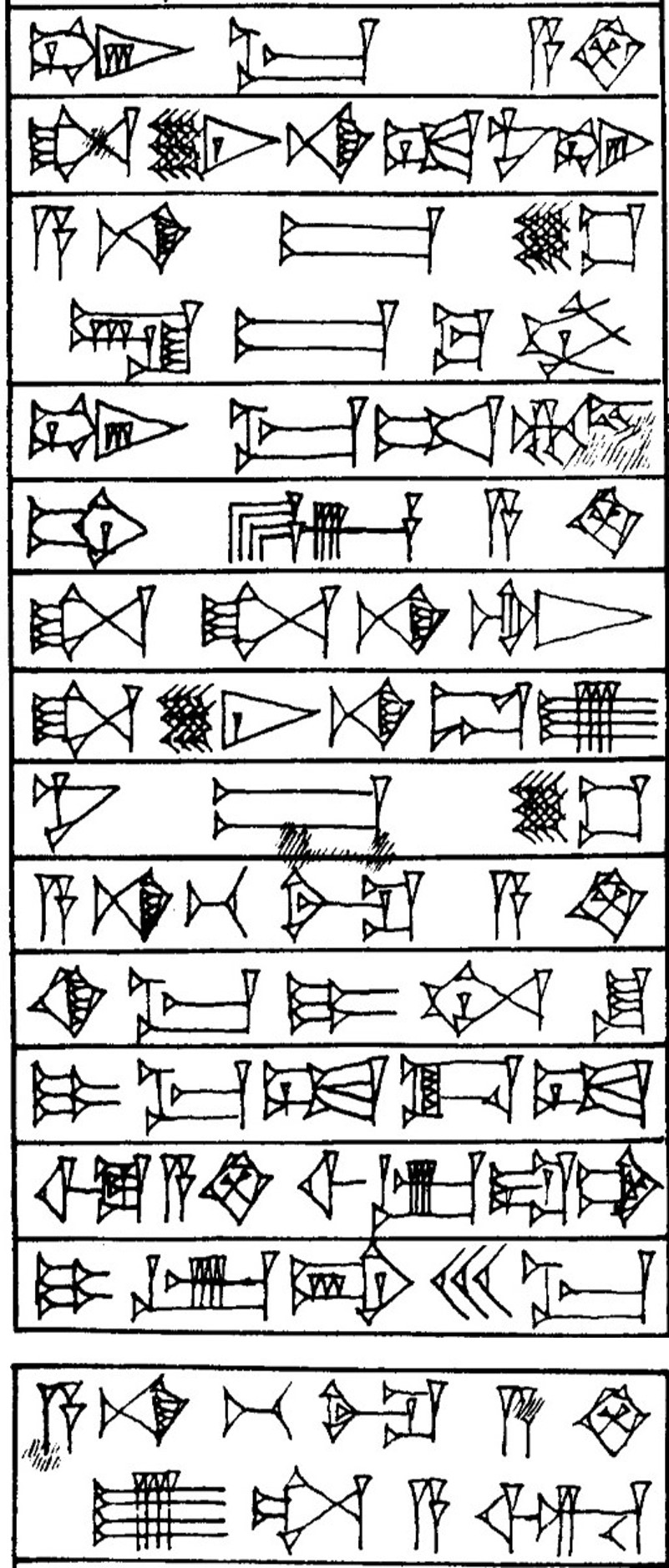 Law § 62 - Cuneiform - Law Code of Hammurabi