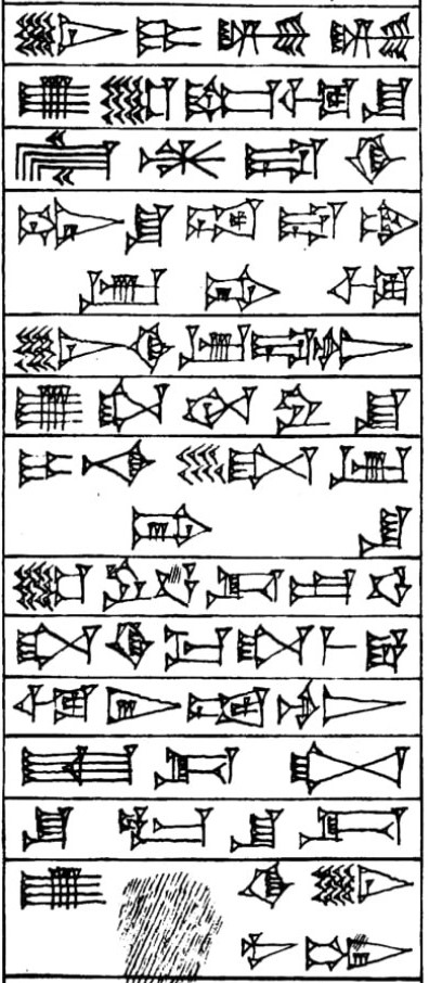 Prologue ¶ 1 - Cuneiform - Law Code of Hammurabi