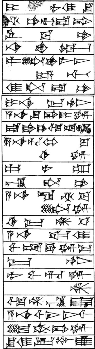 Prologue ¶ 1 - Cuneiform - Law Code of Hammurabi