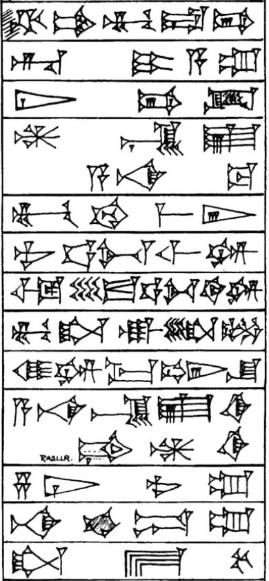 Prologue ¶ 1 - Cuneiform - Law Code of Hammurabi