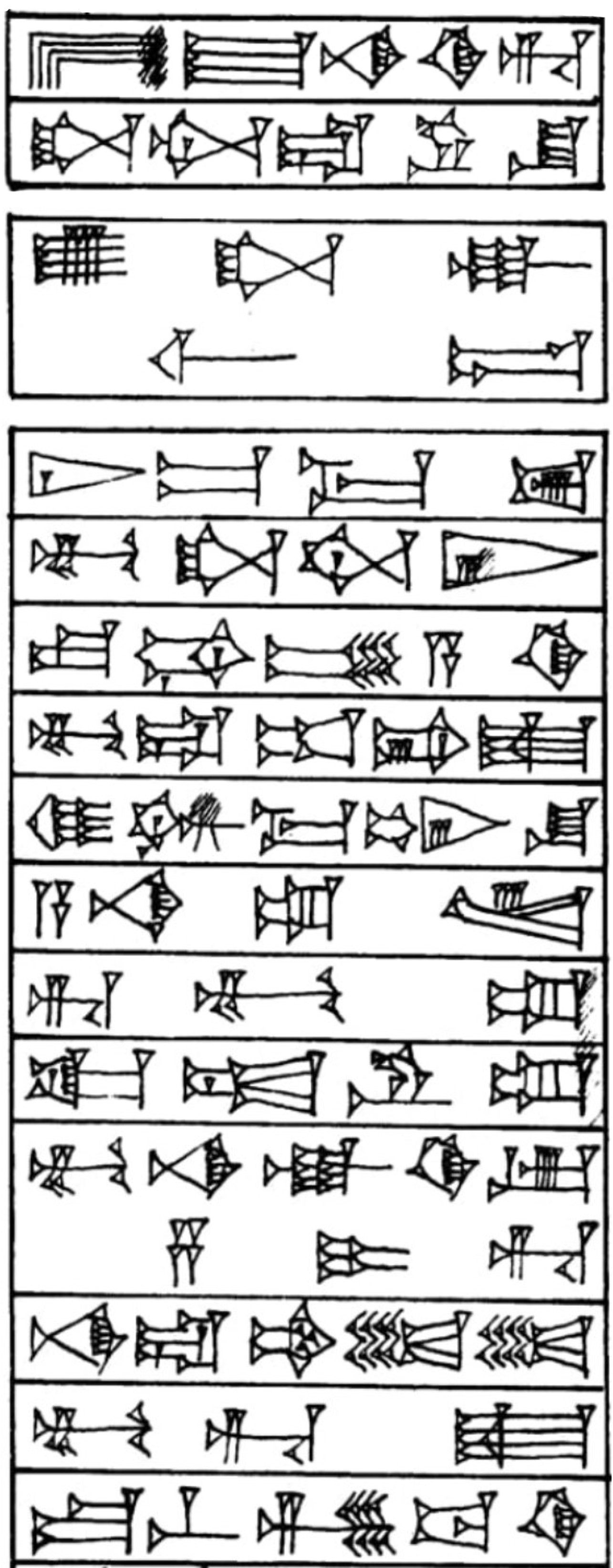 Prologue ¶ 1 - Cuneiform - Law Code of Hammurabi