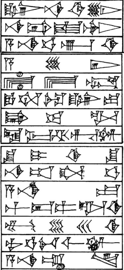 Prologue ¶ 1 - Cuneiform - Law Code of Hammurabi