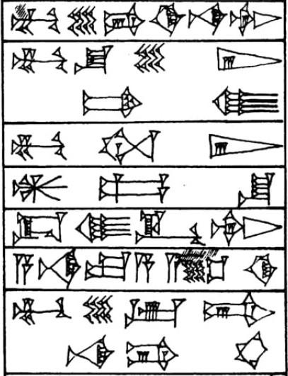 Prologue ¶ 1 - Cuneiform - Law Code of Hammurabi