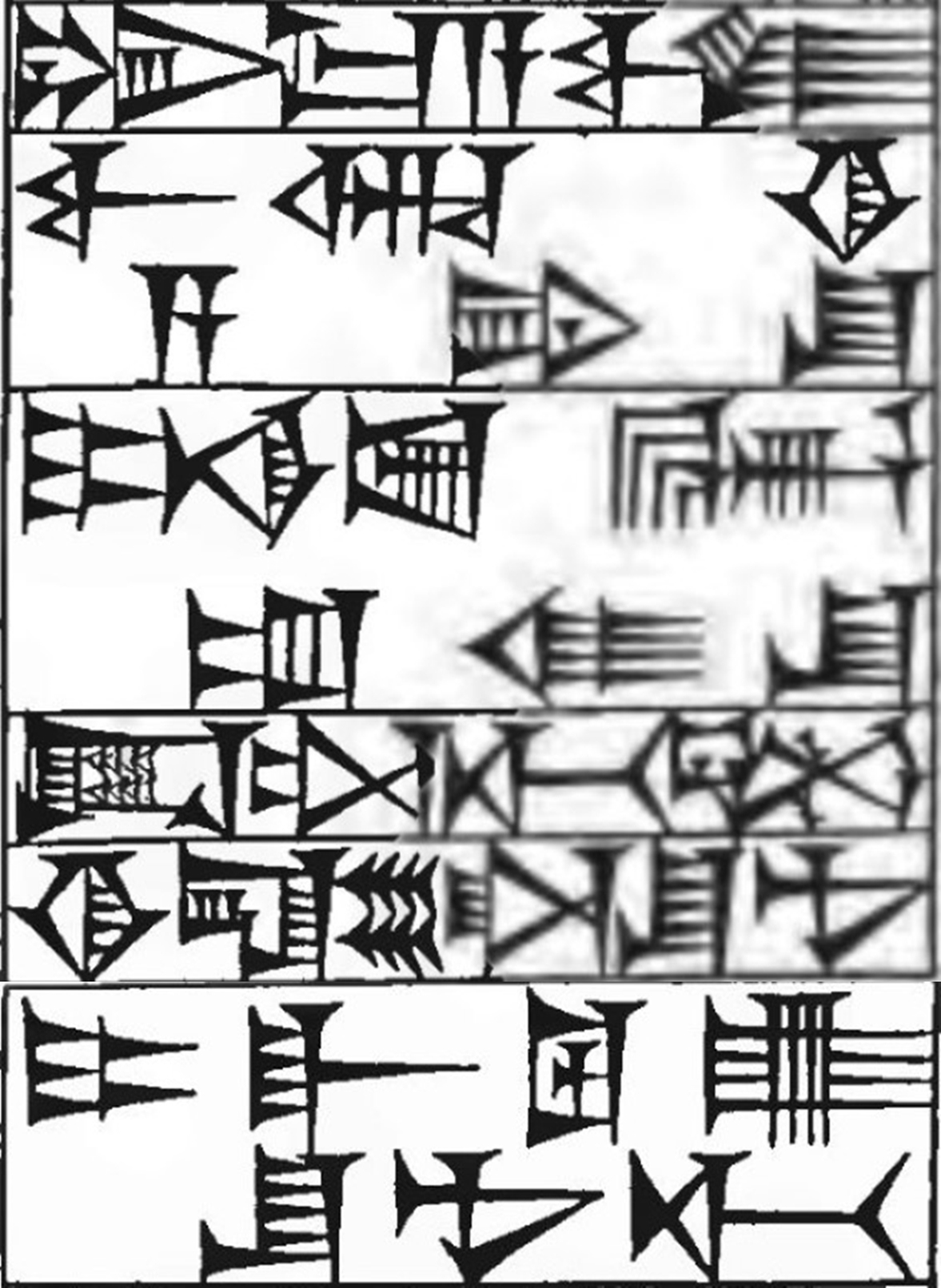 Law § 157: line art of cuneiform