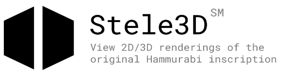Stele3D^SM Artifact Explorer for eHammurabi banner