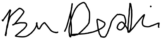 Executive Letter signature by Boban Dedović